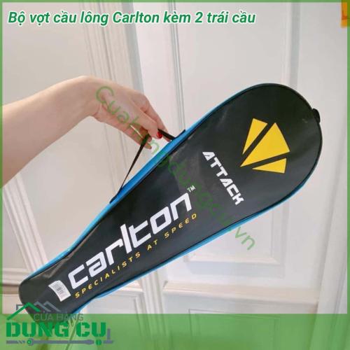 Bộ 2 vợt cầu lông Carlton kèm 2 trái cầu thuộc dòng sản phẩm cao cấp: thích hợp cho mọi trình độ. Vợt cũng dành cho người chơi chuyên nghiệp. Bộ cầu lông này được thiết kế với logo Carlton in trên các sản phẩm.