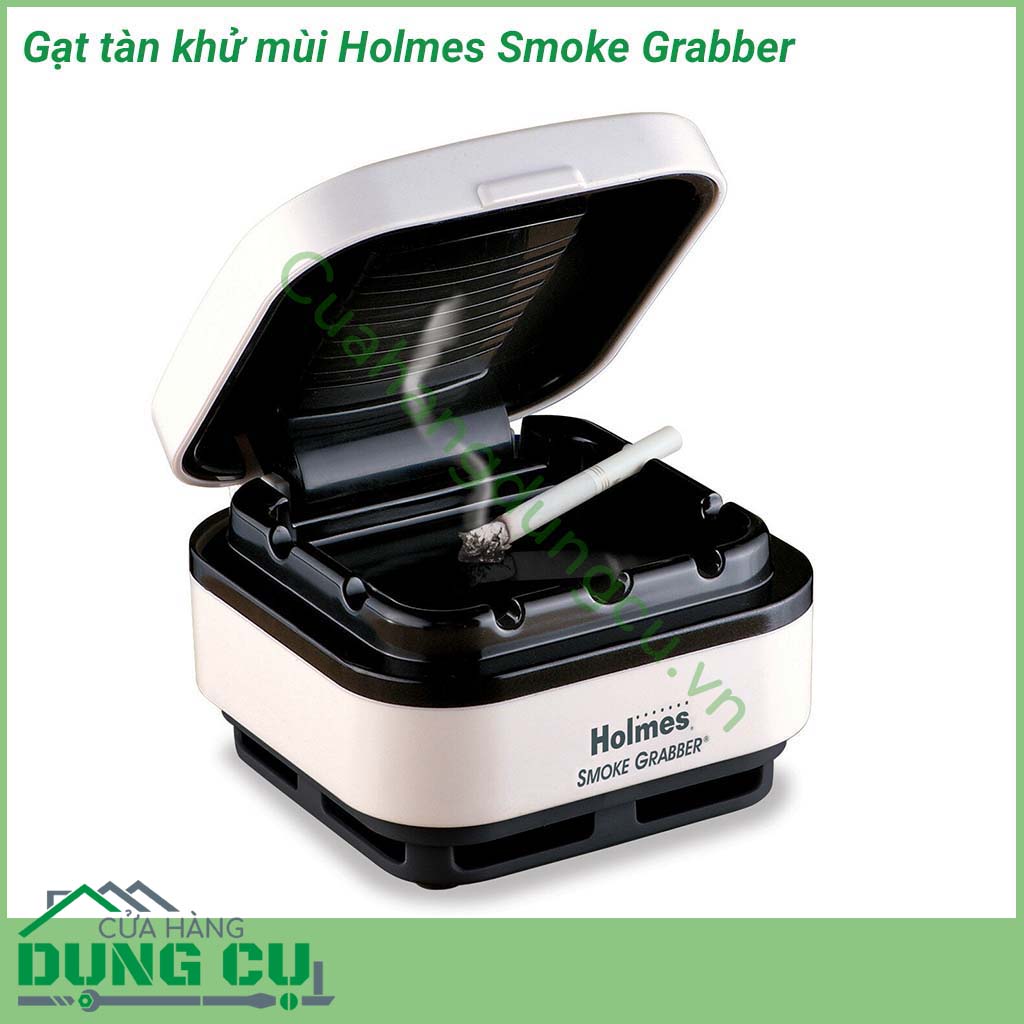 Gạt tàn khử mùi thuốc lá Holmes Smoke Grabber có hệ thống quạt và lọc để hấp thu khói thuốc cũng như mùi thuốc giữ cho môi trường làm việc của bạn luôn thoải mái.
