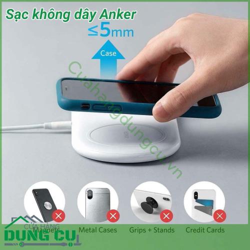 Sạc không dây Anker với tính năng sạc không dây 2 in 1, tích hợp sạc được cả điện thoại, Apple Watch, Airpods