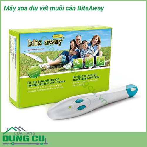 Máy xoa dịu vết muỗi cắn BiteAway sẽ giúp bạn xử lí những vết cắn từ muỗi và vết cắn của côn trùng, làm giảm đau tức thì đồng thời cũng giảm bớt tình trạng nhức và ngứa.
