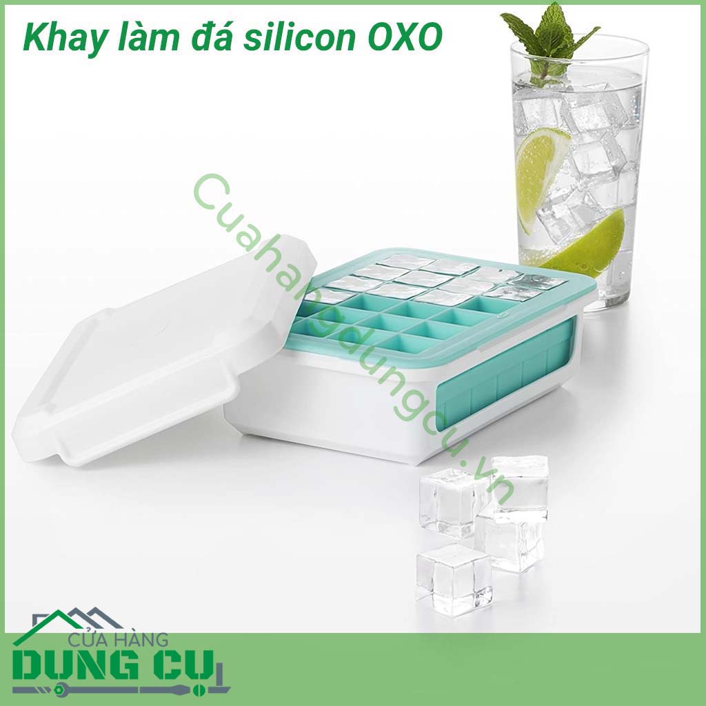 Khay làm đá silicon OXO chất lượng cao cấp, dễ dàng thao tác lấy đá, dễ vệ sinh. Một lựa chọn không thể bỏ qua cho mỗi gia đình