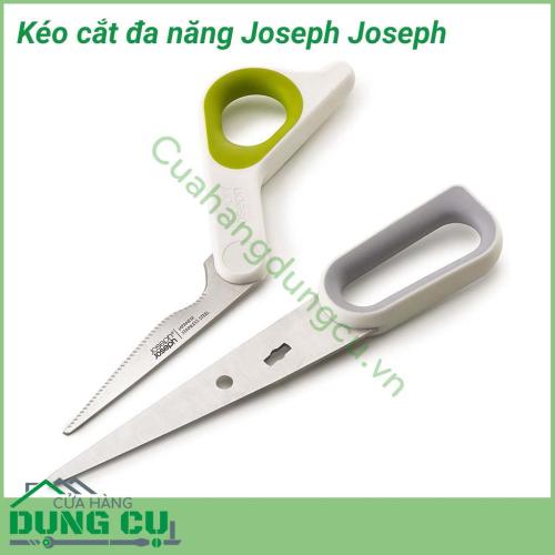 Kéo đa năng nhà bếp Joseph Joseph thiết kế với nhiều công dụng trong 1 cây kéo cho bạn cảm giác làm bếp thật tiện lợi và đơn giản không cần nhiều công cụ mà vẫn làm được thật nhiều việc với chỉ 1 cây kéo.