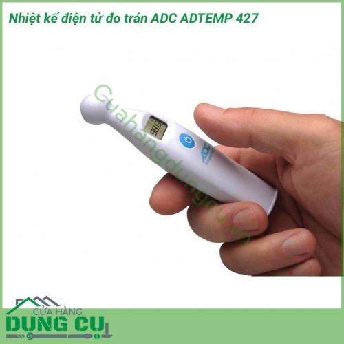 Nhiệt kế điện tử đo trán ADC ADTEMP 427 đo nhiệt độ không cần chạm, vừa an toàn vừa vệ sinh. Sử dụng công nghệ dẫn điện độc quyền được cấp bằng sáng chế mang lại kết quả nhanh chóng  chính xác như nhiệt kế thủy ngân trong vòng 6 giây