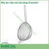 Rây lọc Cuisinart siêu mịn đa năng thiết kế nhỏ gọn nhưng vô cùng tiện lợi dễ dàng lọc các thực phẩm siêu mịn như bột, cháo, tôm, cua, sữa hạt,...tách riêng bã với nước hiệu quả