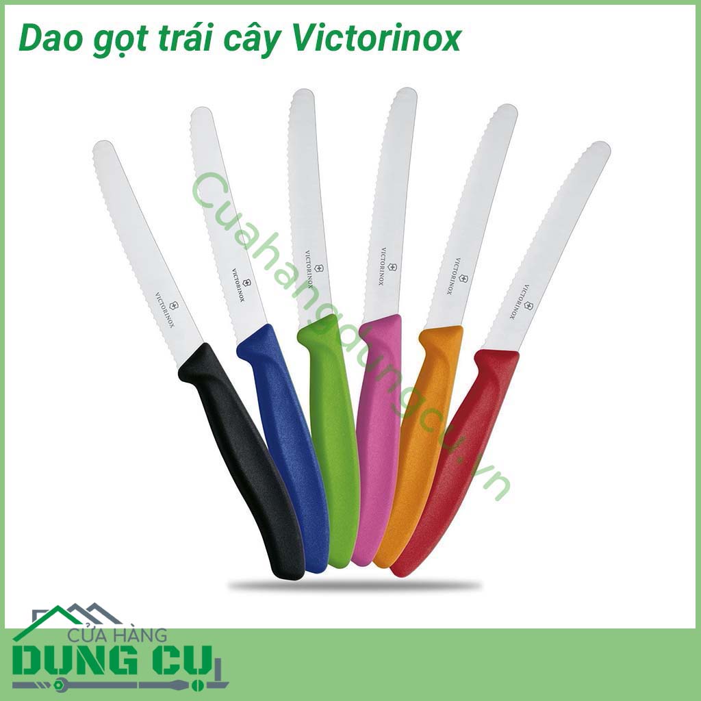 Dao gọt hoa quả Victorinox chuyên dùng để gọt hoa quả, là sản phẩm được nhiều người lựa chọn sử dụng trong gia đình. Set dao rất tiện trong chế biến thái đồ - mua 1 lần dùng mãi mãi.