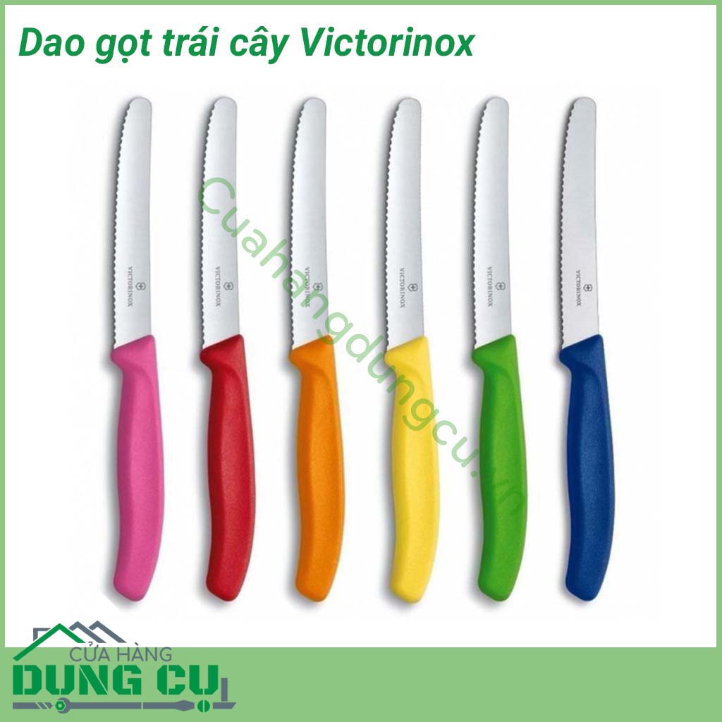 Dao gọt hoa quả Victorinox chuyên dùng để gọt hoa quả, là sản phẩm được nhiều người lựa chọn sử dụng trong gia đình. Set dao rất tiện trong chế biến thái đồ - mua 1 lần dùng mãi mãi.