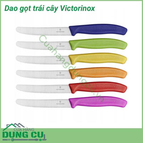 Dao gọt hoa quả Victorinox chuyên dùng để gọt hoa quả, là sản phẩm được nhiều người lựa chọn sử dụng trong gia đình. Set dao rất tiện trong chế biến thái đồ - mua 1 lần dùng mãi mãi.