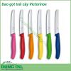 Dao gọt hoa quả Victorinox chuyên dùng để gọt hoa quả, là sản phẩm được nhiều người lựa chọn sử dụng trong gia đình. Set dao rất tiện trong chế biến thái đồ - mua 1 lần dùng mãi mãi.