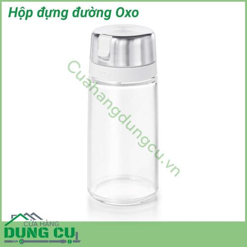 Hộp đựng đường Oxo kiểu đáng đẹp, cứng cáp. Chất liệu cao cấp chắc chắn, dễ vệ sinh, lau chùi khi bị bám bẩn. Sản phẩm không tương tác hóa học với thực phẩm, đảm bảo an toàn khi sử dụng.   