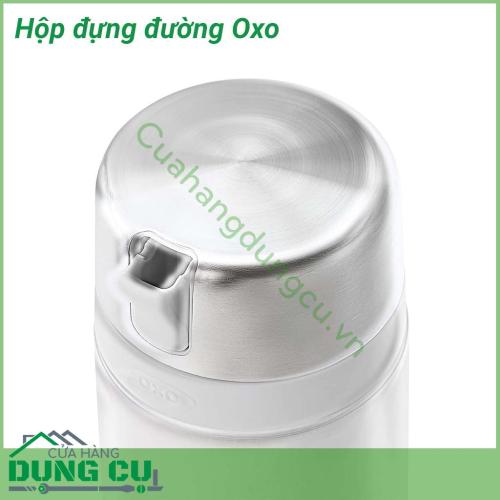 Hộp đựng đường Oxo kiểu đáng đẹp, cứng cáp. Chất liệu cao cấp chắc chắn, dễ vệ sinh, lau chùi khi bị bám bẩn. Sản phẩm không tương tác hóa học với thực phẩm, đảm bảo an toàn khi sử dụng.   