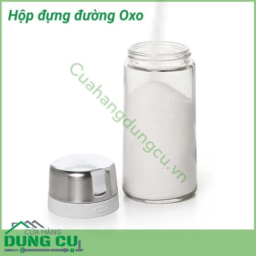 Hộp đựng đường Oxo kiểu đáng đẹp, cứng cáp. Chất liệu cao cấp chắc chắn, dễ vệ sinh, lau chùi khi bị bám bẩn. Sản phẩm không tương tác hóa học với thực phẩm, đảm bảo an toàn khi sử dụng.   