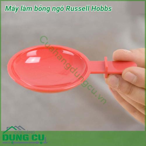 Máy làm bỏng ngô Russell Hobbs có thiết kế khá nhỏ gọn và đơn giản, dễ sử dụng. Chỉ sau khoảng 10-15 phút chờ đợi là chị em đã có 1 mẻ bỏng ngô vàng ươm, đẹp mắt.