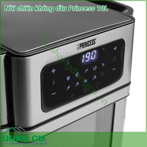 Nồi chiên không dầu Princess 10L giúp cho việc chiên rán không những nhanh gọn hơn, tiết kiệm thời gian hơn mà còn tốt hơn cho sức khỏe.