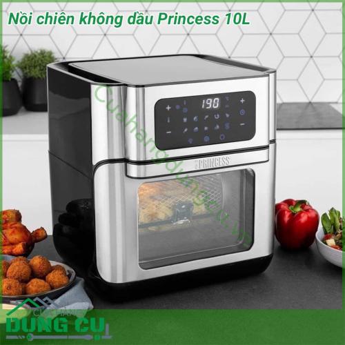 Nồi chiên không dầu Princess 10L giúp cho việc chiên rán không những nhanh gọn hơn, tiết kiệm thời gian hơn mà còn tốt hơn cho sức khỏe.