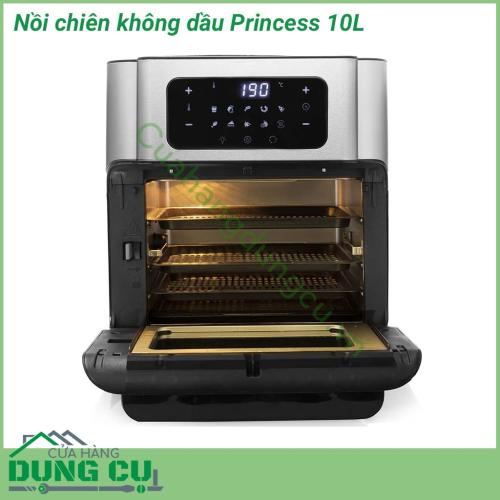 Nồi chiên không dầu Princess 10L giúp cho việc chiên rán không những nhanh gọn hơn, tiết kiệm thời gian hơn mà còn tốt hơn cho sức khỏe.