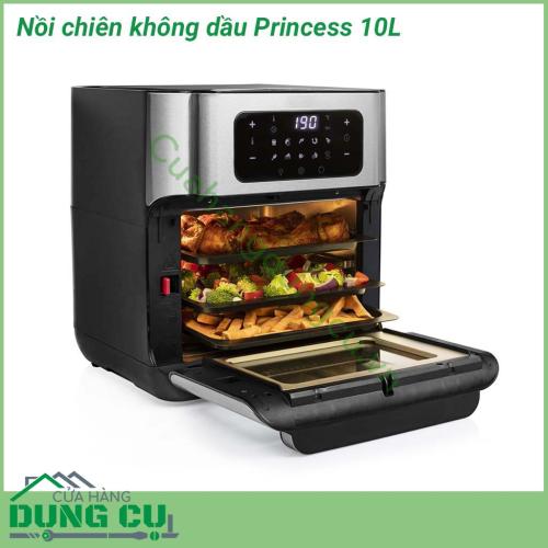 Nồi chiên không dầu Princess 10L giúp cho việc chiên rán không những nhanh gọn hơn, tiết kiệm thời gian hơn mà còn tốt hơn cho sức khỏe.