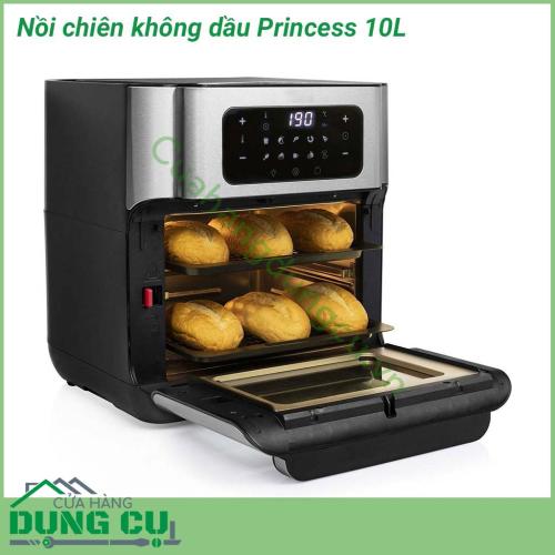 Nồi chiên không dầu Princess 10L giúp cho việc chiên rán không những nhanh gọn hơn, tiết kiệm thời gian hơn mà còn tốt hơn cho sức khỏe.