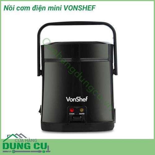 Nồi cơm điện mini VONSHEF kiểu dáng hiện đại, thiết kế nhỏ gọn, được trang bị nhiều chức năng nấu ăn rất tiện dụng mà người độc thân không nên bỏ qua.