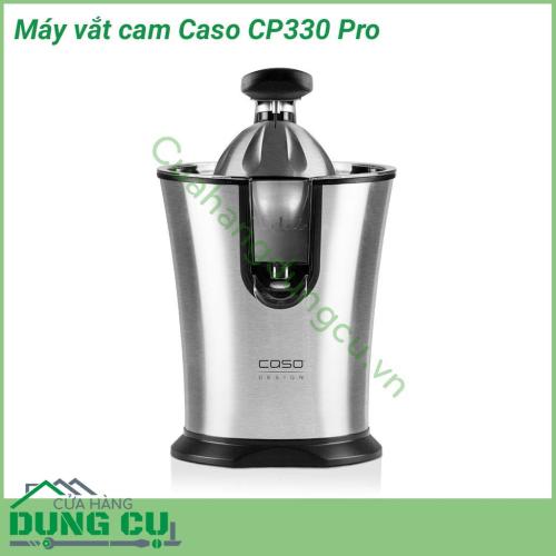 Máy vắt cam Caso CP330 Pro thiết kế giúp vắt cam, quýt, bưởi, chanh… một cách nhanh chóng và dễ dàng. Máy khoẻ, vắt cả tép, nước ngon đặc vô địch mà chẳng bẩn tay tẹo nào. Máy tự vắt cam ngon lành.