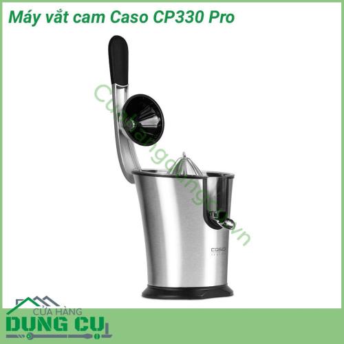 Máy vắt cam Caso CP330 Pro thiết kế giúp vắt cam, quýt, bưởi, chanh… một cách nhanh chóng và dễ dàng. Máy khoẻ, vắt cả tép, nước ngon đặc vô địch mà chẳng bẩn tay tẹo nào. Máy tự vắt cam ngon lành.