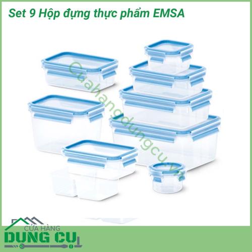 Hộp đựng thực phẩm Emsa được làm từ chất liệu nhựa polypropylene trong suốt, có nắp đậy màu xanh biếc rất đẹp. Chất liệu an toàn tuyệt đối cho trẻ nhỏ. Có thể sử dụng trong tủ lạnh, lò vi sóng. Chịu được nhiệt độ cao.