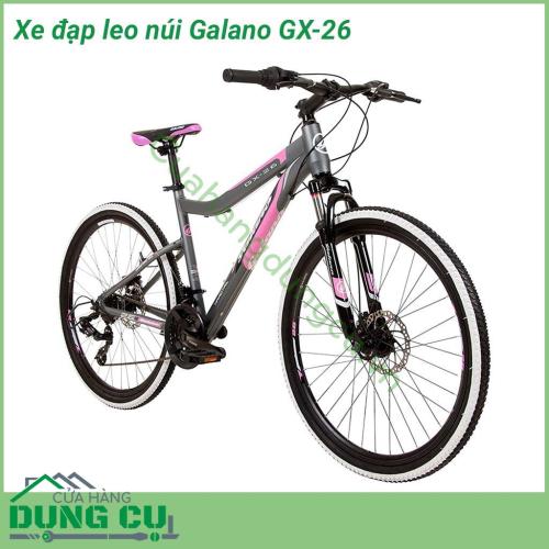 Xe đạp địa hình Galano GX-26 với kích thước bánh xe 26 inch là người bạn đồng hành thể thao cho cả người lớn và thanh thiếu niên