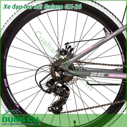 Xe đạp địa hình Galano GX-26 với kích thước bánh xe 26 inch là người bạn đồng hành thể thao cho cả người lớn và thanh thiếu niên