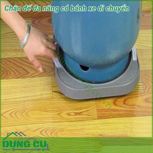 Đế lót đa năng có bánh xe di chuyển làm bằng nhựa cao cấp, có 4 bánh xe di chuyển, khả năng chịu lực lên đến 80kg. Kiểu dáng này thích hợp cho những căn hộ hay sân vườn có nhiều chậu cây cảnh, chậu hoa trang trí.