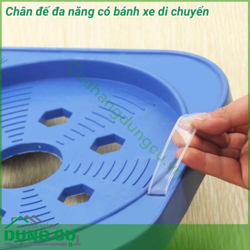 Đế lót đa năng có bánh xe di chuyển làm bằng nhựa cao cấp, có 4 bánh xe di chuyển, khả năng chịu lực lên đến 80kg. Kiểu dáng này thích hợp cho những căn hộ hay sân vườn có nhiều chậu cây cảnh, chậu hoa trang trí.