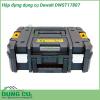 Hộp đựng dụng cụ Dewalt DWST17807 sản phẩm dùng để bảo quản dụng cụ điện cầm tay Dewalt. Sản phẩm làm từ chất liệu nhựa cứng rất chắc chắn và bảo quản tối đa dụng cụ điện của bạn.