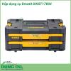 Hộp dụng cụ Dewalt cao cấp DWST17804 làm từ nhựa cao cấp nên có thể chịu va đập tốt. Kết cấu cho không gian rộng rãi, chứa được nhiều dụng cụ. Tay cầm chắc chắn giúp mang anh em mang theo dễ dàng