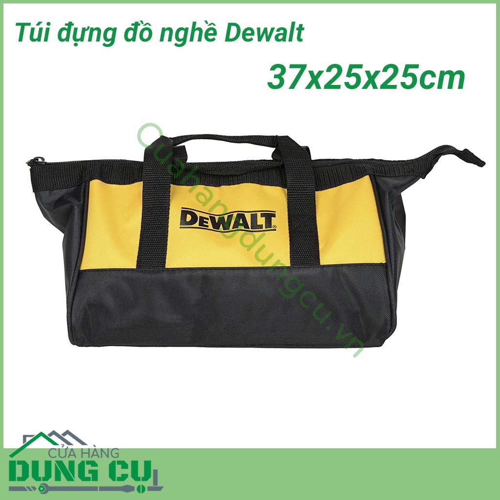 Túi đựng dụng cụ Dewalt thiết kế 1 ngăn lớn giúp bạn thoải mái đựng đồ nghề, chất liệu vải chống nước hiệu quả. Tay cầm tiện lợi, chắc chắn.