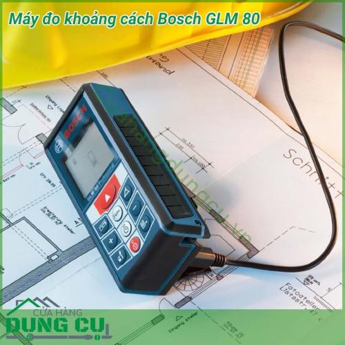 Máy đo khoảng cách Bosch GLM 80 tính năng nổi bật, thiết kế nhỏ gọn, cơ chế hoạt động hiệu quả. Màn hình hiển thị tự động cùng với đèn nền chiếu sáng tự động bật có thể đo được tối đa 25.000 lần sau mỗi lần sạc nhờ công nghệ pin Li-Ion.