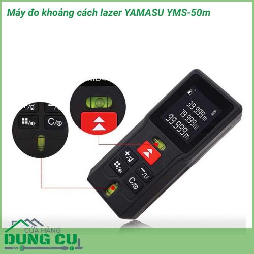 Máy đo khoảng cách lazer YAMASU YMS-50M với thiết kế có kiểu dáng nhỏ gọn, trọng lượng nhẹ, không chiếm nhiều diện tích khi mang theo sử dụng. Ngoài ra với lớp vỏ ngoài được làm bằng cao su chống va đập tốt, độ bền cao.