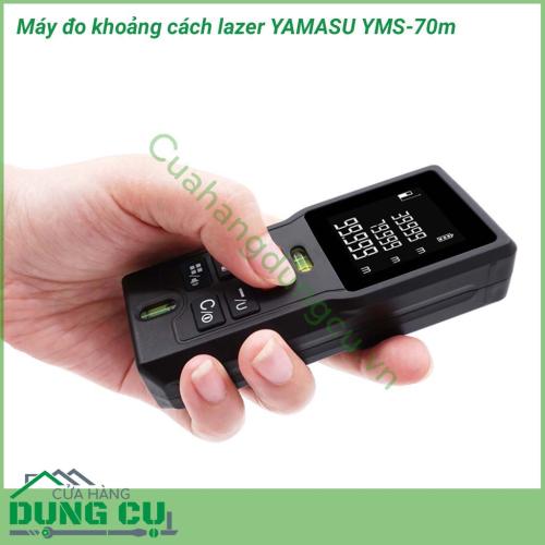 Máy đo khoảng cách lazer YAMASU YMS-70M với thiết kế có kiểu dáng nhỏ gọn, trọng lượng nhẹ, không chiếm nhiều diện tích khi mang theo sử dụng. Ngoài ra với lớp vỏ ngoài được làm bằng cao su chống va đập tốt, độ bền cao.