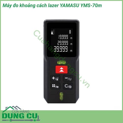 Máy đo khoảng cách lazer YAMASU YMS-70M với thiết kế có kiểu dáng nhỏ gọn, trọng lượng nhẹ, không chiếm nhiều diện tích khi mang theo sử dụng. Ngoài ra với lớp vỏ ngoài được làm bằng cao su chống va đập tốt, độ bền cao.