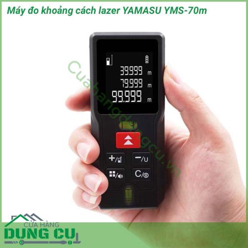 Máy đo khoảng cách lazer YAMASU YMS-70M với thiết kế có kiểu dáng nhỏ gọn, trọng lượng nhẹ, không chiếm nhiều diện tích khi mang theo sử dụng. Ngoài ra với lớp vỏ ngoài được làm bằng cao su chống va đập tốt, độ bền cao.