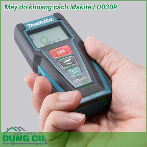 Máy đo khoảng cách Makita LD030P được trang bị tia laser với phạm vi đo lên đến 30m, kết quả đo đạc chính xác, hiển thị rõ ràng trên màn hình cảm biến ánh sáng chất lượng cao. Với kích thước chuẩn, nhỏ gọn, phù hợp với công việc thường hay di chuyển 