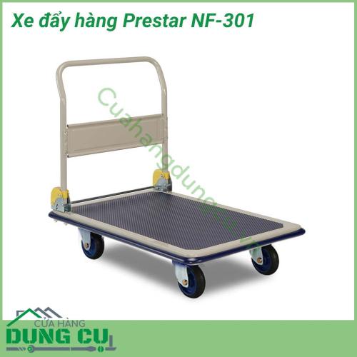 Xe đẩy hàng 4 bánh Prestar NF-301 được làm từ thép cao cấp nên cho độ chắc chắn và độ bền cao. Bánh xe chắc chắn, dễ dàng di chuyển trên mọi địa hình. Tải trọng lớn tối đa 300 kg giúp bạn di chuyển được một lượng hàng hóa lớn trong mỗi lần vận chuyển.