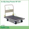 Xe đẩy hàng 4 bánh Prestar NF-301 được làm từ thép cao cấp nên cho độ chắc chắn và độ bền cao. Bánh xe chắc chắn, dễ dàng di chuyển trên mọi địa hình. Tải trọng lớn tối đa 300 kg giúp bạn di chuyển được một lượng hàng hóa lớn trong mỗi lần vận chuyển.