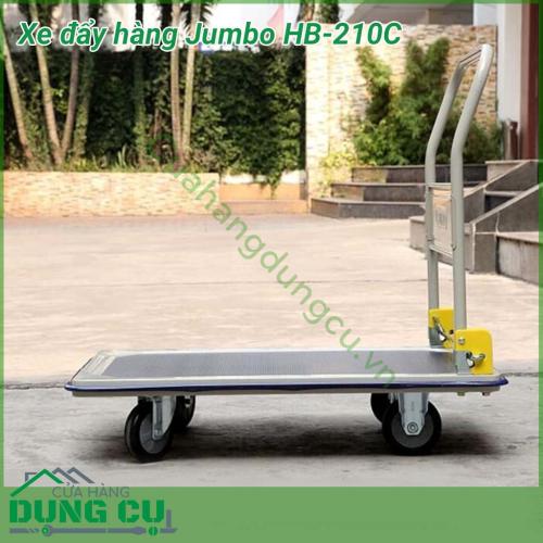 Xe đẩy hàng gấp gọn Jumbo HB-210C được làm từ thép cao cấp, cho độ chắc chắn và độ bền cao. Tải trọng tối đa 300kg của sản phẩm giúp bạn di chuyển được một lượng hàng hóa lớn trong mỗi lần vận chuyển.