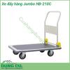 Xe đẩy hàng gấp gọn Jumbo HB-210C được làm từ thép cao cấp, cho độ chắc chắn và độ bền cao. Tải trọng tối đa 300kg của sản phẩm giúp bạn di chuyển được một lượng hàng hóa lớn trong mỗi lần vận chuyển.