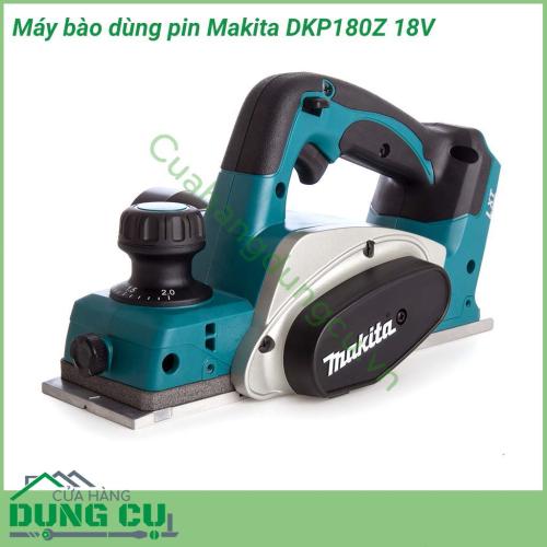 Máy bào dùng pin Makita DKP180Z được thiết kế từ chất liệu cao cấp, cho động cơ bền bỉ cùng khả năng hoạt động ổn định. Vỏ ngoài của máy được làm từ nhựa tổng hợp cho khả năng chống chịu va đập tốt. Thiết kế kiểu dáng nhỏ gọn, tay cầm chống trơn trượt