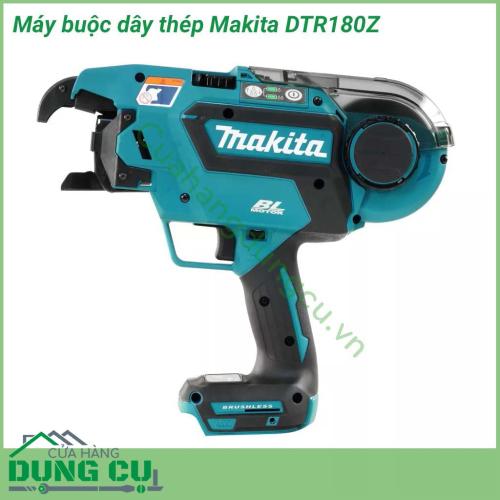 Máy buộc dây thép dùng pin Makita DTR180Z có công suất 340W, có độ tương thích với dây thép có đường kính 0.8mm, cốt thép D10xD10 - (D13x2) x (D13x2). Máy hoạt động mạnh mẽ đem lại hiệu quả cao trong công việc.