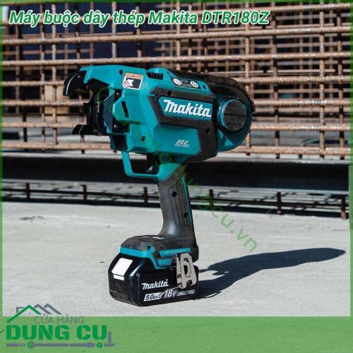 Máy buộc dây thép dùng pin Makita DTR180Z có công suất 340W, có độ tương thích với dây thép có đường kính 0.8mm, cốt thép D10xD10 - (D13x2) x (D13x2). Máy hoạt động mạnh mẽ đem lại hiệu quả cao trong công việc.