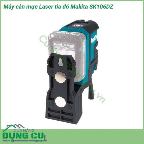 Máy cân mực laser tia đỏ Makita SK106DZ phát 2 tia laser đỏ, hoạt động bằng pin 12Vmax. Máy thiết kế nhỏ gọn, trọng lượng nhẹ dễ dàng mang theo sử dụng. Máy cung cấp đường đo rõ ràng, xác định điểm cân bằng nhanh, cho hiệu quả công việc cao