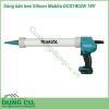 Súng bắn keo Silicon dùng pin Makita DCG180ZB 18V được làm từ chất liệu cao cấp, kiểu dáng nhỏ gọn, trọng lượng nhẹ. Dùng pin 18V giúp người dùng tiết kiệm sức lực và thời gian xử lý công việc nhanh hơn. Tay cầm có lớp đệm cao su êm cho cảm giác chắc tay