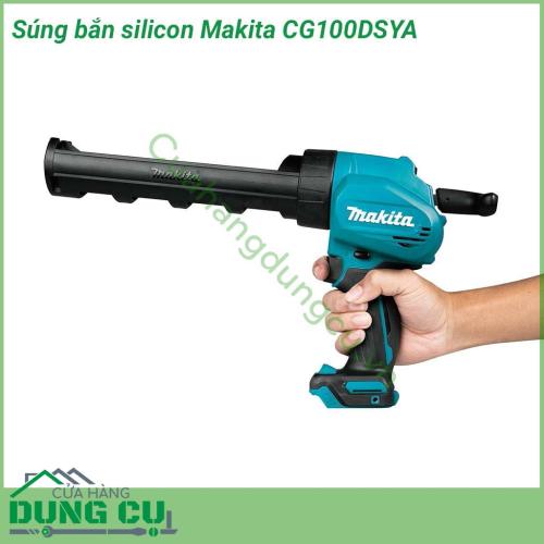 Súng bắn silicon dùng pin Makita CG100DSYA có thiết kế nhỏ gọn, kiểu dạng hiện đại dễ dàng sử dụng. Sử dụng pin 12V công nghệ sạc CXT cho khả năng nạp điện tối ưu. Súng thao tác dễ dàng, đem lại hiệu quả cao trong công việc