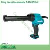 Súng bắn silicon dùng pin Makita CG100DSYA có thiết kế nhỏ gọn, kiểu dạng hiện đại dễ dàng sử dụng. Sử dụng pin 12V công nghệ sạc CXT cho khả năng nạp điện tối ưu. Súng thao tác dễ dàng, đem lại hiệu quả cao trong công việc