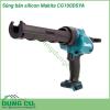 Súng bắn silicon dùng pin Makita CG100DSYA có thiết kế nhỏ gọn, kiểu dạng hiện đại dễ dàng sử dụng. Sử dụng pin 12V công nghệ sạc CXT cho khả năng nạp điện tối ưu. Súng thao tác dễ dàng, đem lại hiệu quả cao trong công việc